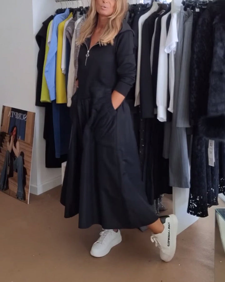 Stilla | Løs Lynlås Hætte Patchwork Taske