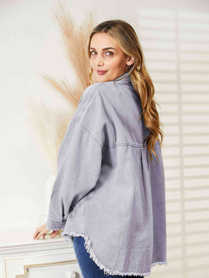 Stilla | Raw Hem Denim Jakke