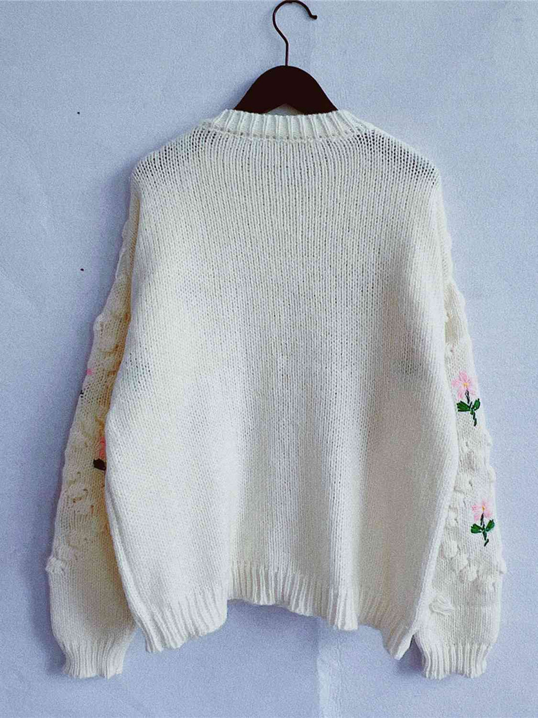 Stilla | Knapper Op Rund Hals Langærmet Cardigan