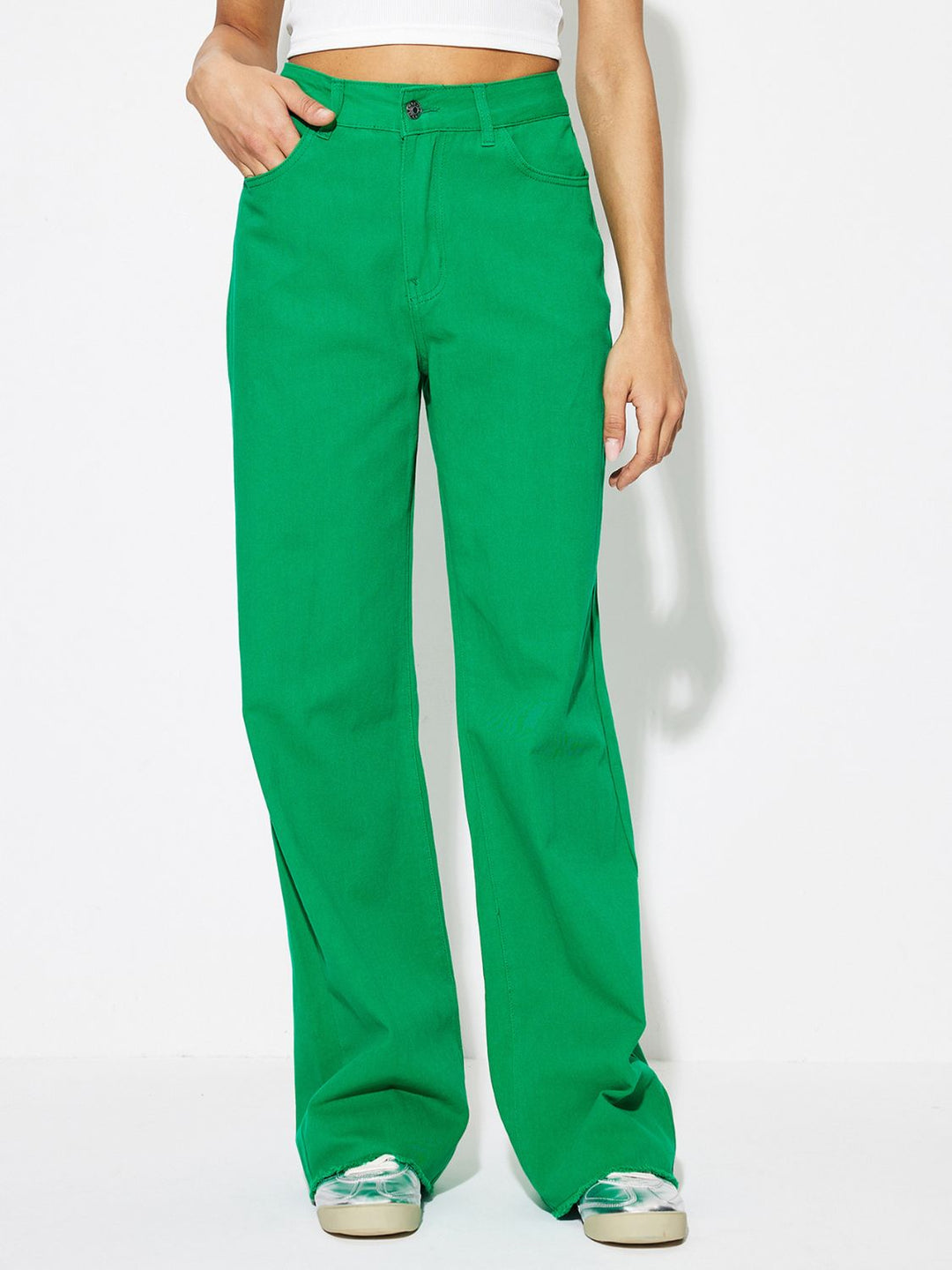 Stilla | Talje Jeans med Lommer