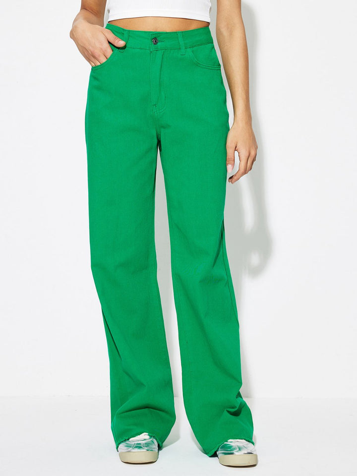Stilla | Talje Jeans med Lommer