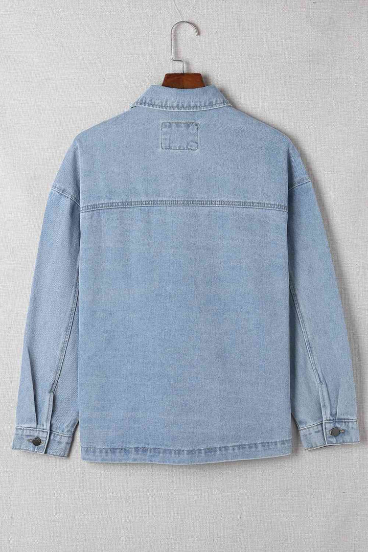 Stilla | Denimjakke Med Nedtonet Krave