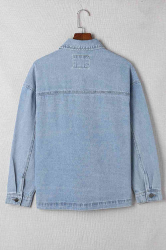 Stilla | Denimjakke Med Nedtonet Krave