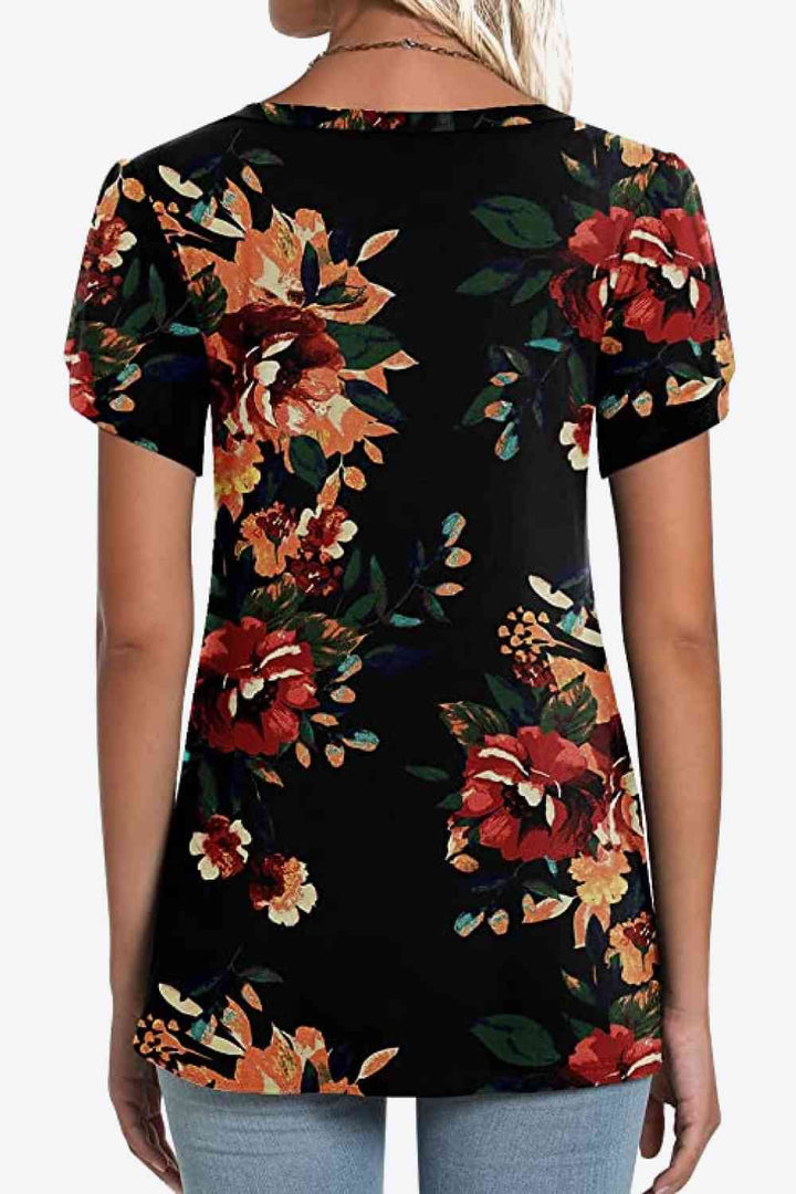 Stilla | Petal Sleeve V-hals Bluse
