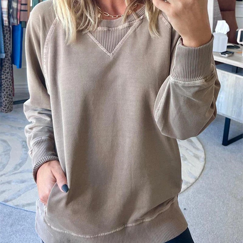 Stilla | Ribbede Pullover med Lommer