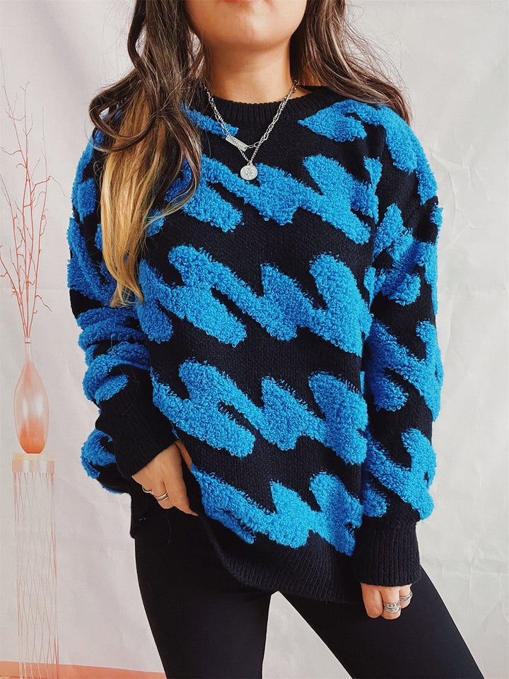 Stilla | Stribet Droppet Skulder Sweater