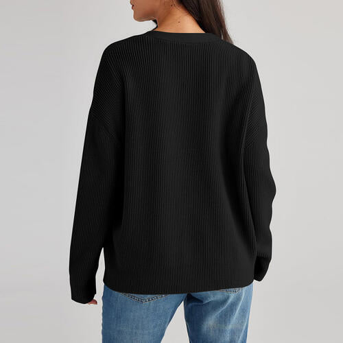 Stilla | Nakke Knap Front Cardigan