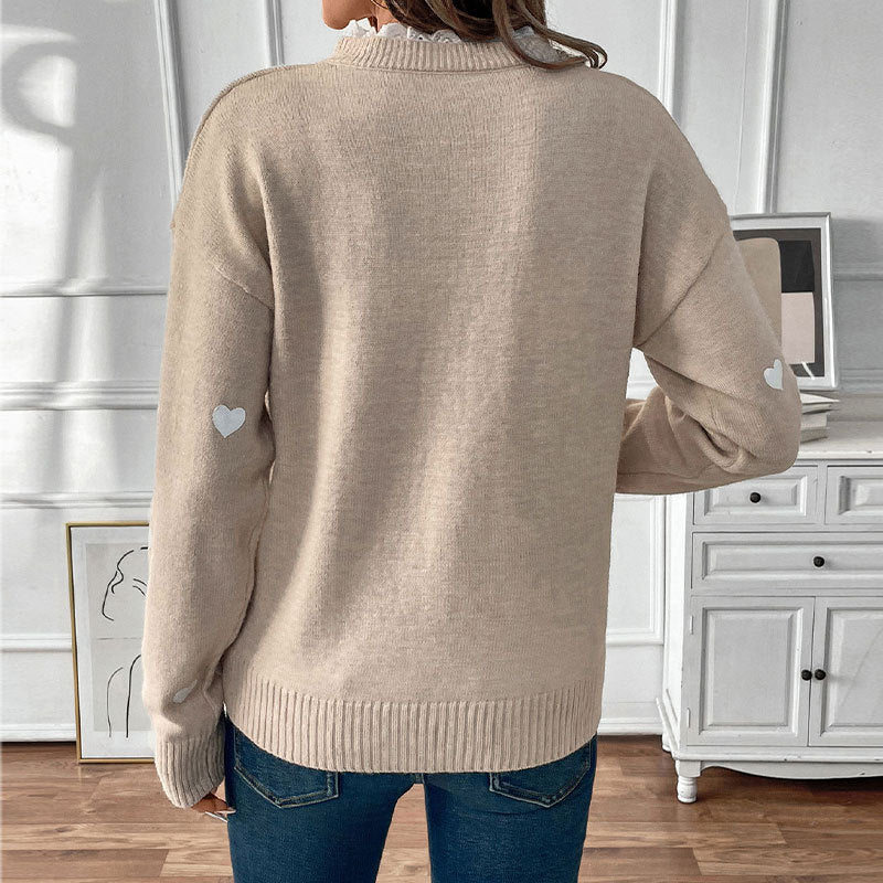 Stilla | Love Hals Sweater til Kvinder