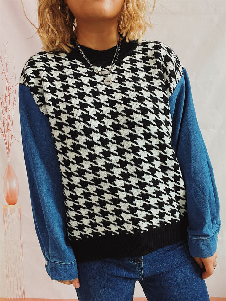 Stilla | Denim Ærme Sweatshirt