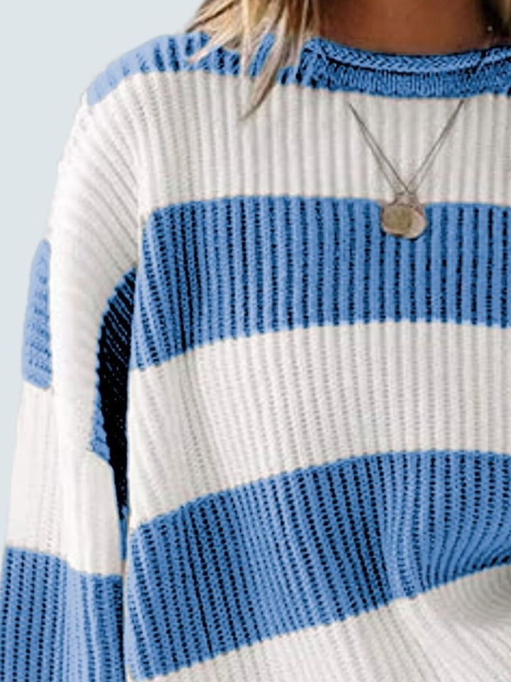 Stilla | Pullover Rundhals Med Lange Ærmer