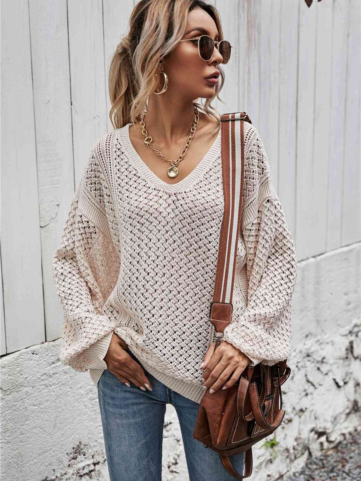 Stilla | Nakke Droppet Skulder Sweater
