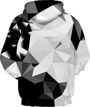 Damer hættetrøje med moderne geometrisk design Stilla