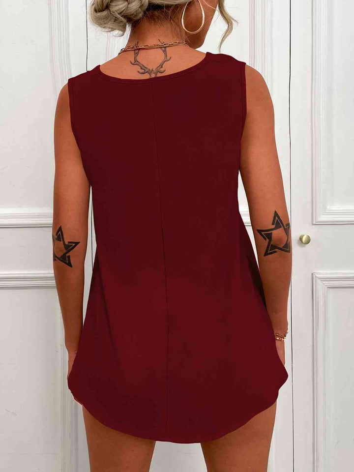Stilla | V-hals Buekant Tunika Tank