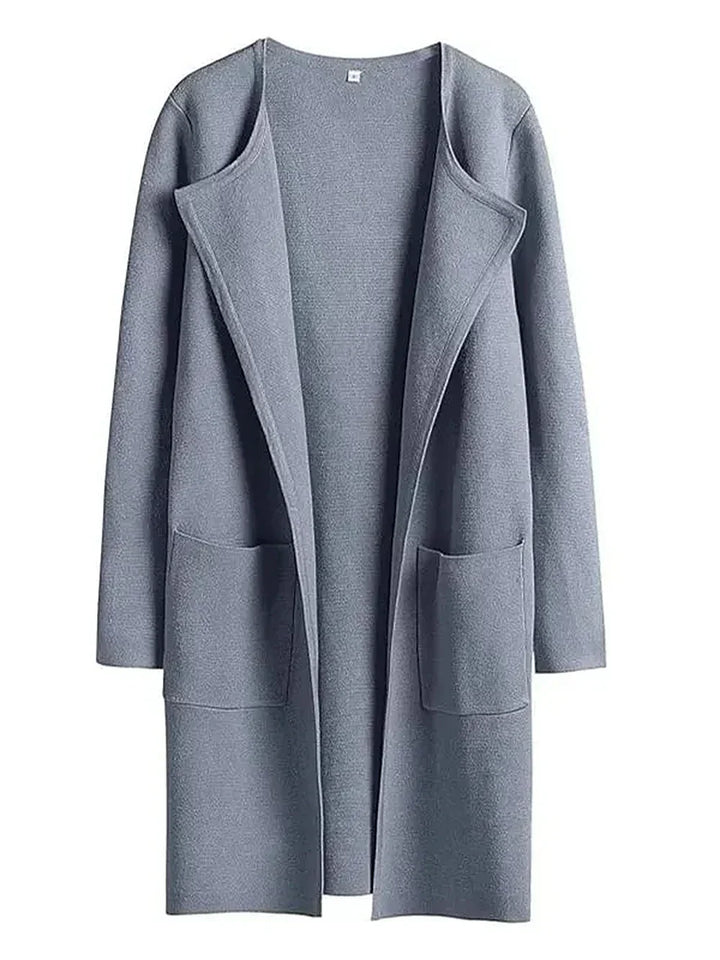 Stilla | Frakke Løs Skæring Knælængde Bred Revers Minimalistisk Design