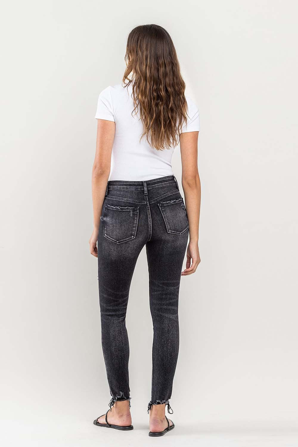 Stilla | Raw Hem Cropped Skinny Jeans