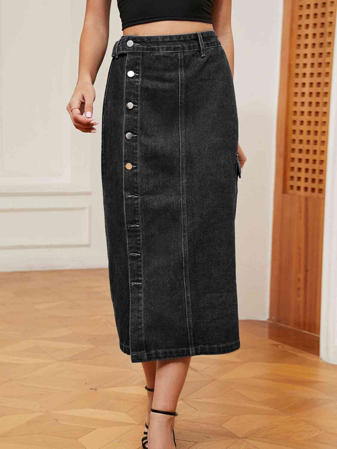 Stilla | Nederdel Denim Med Fyld