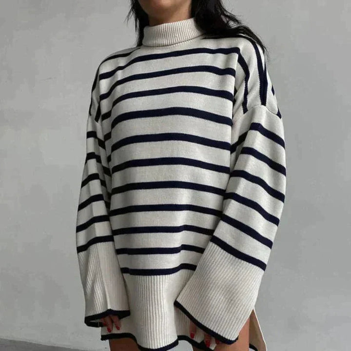 Stilla | Strikpullover Oversized Fit Blødt Rullekrave Lang Ærme Fritidsdesign