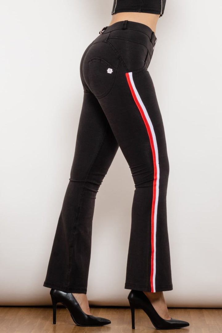 Stilla | Stripe Contrast Bootcut Jeans