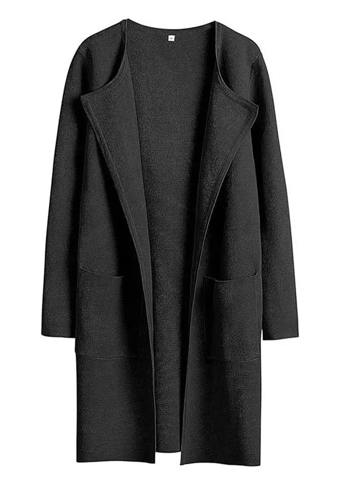 Stilla | Frakke Løs Skæring Knælængde Bred Revers Minimalistisk Design
