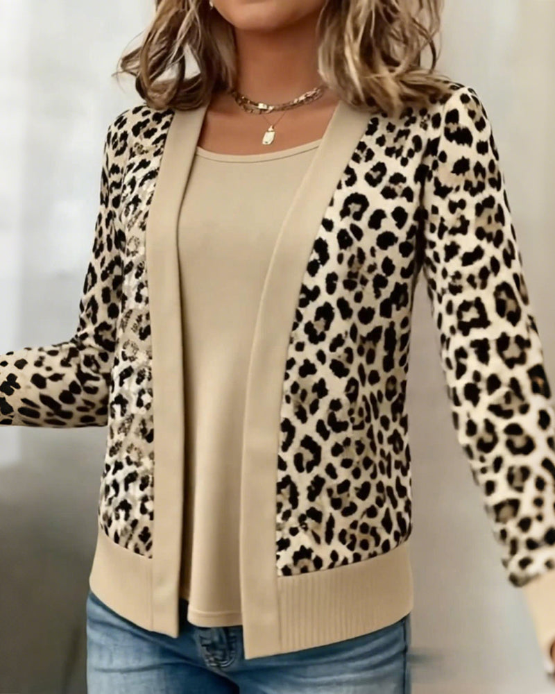 Stilla | Fake to-delt optik og leopardprint