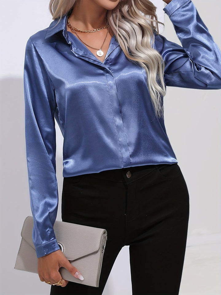 Stilla | Elegant Satinbluse