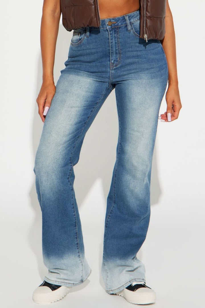 Stilla | Knappede Lange Jeans