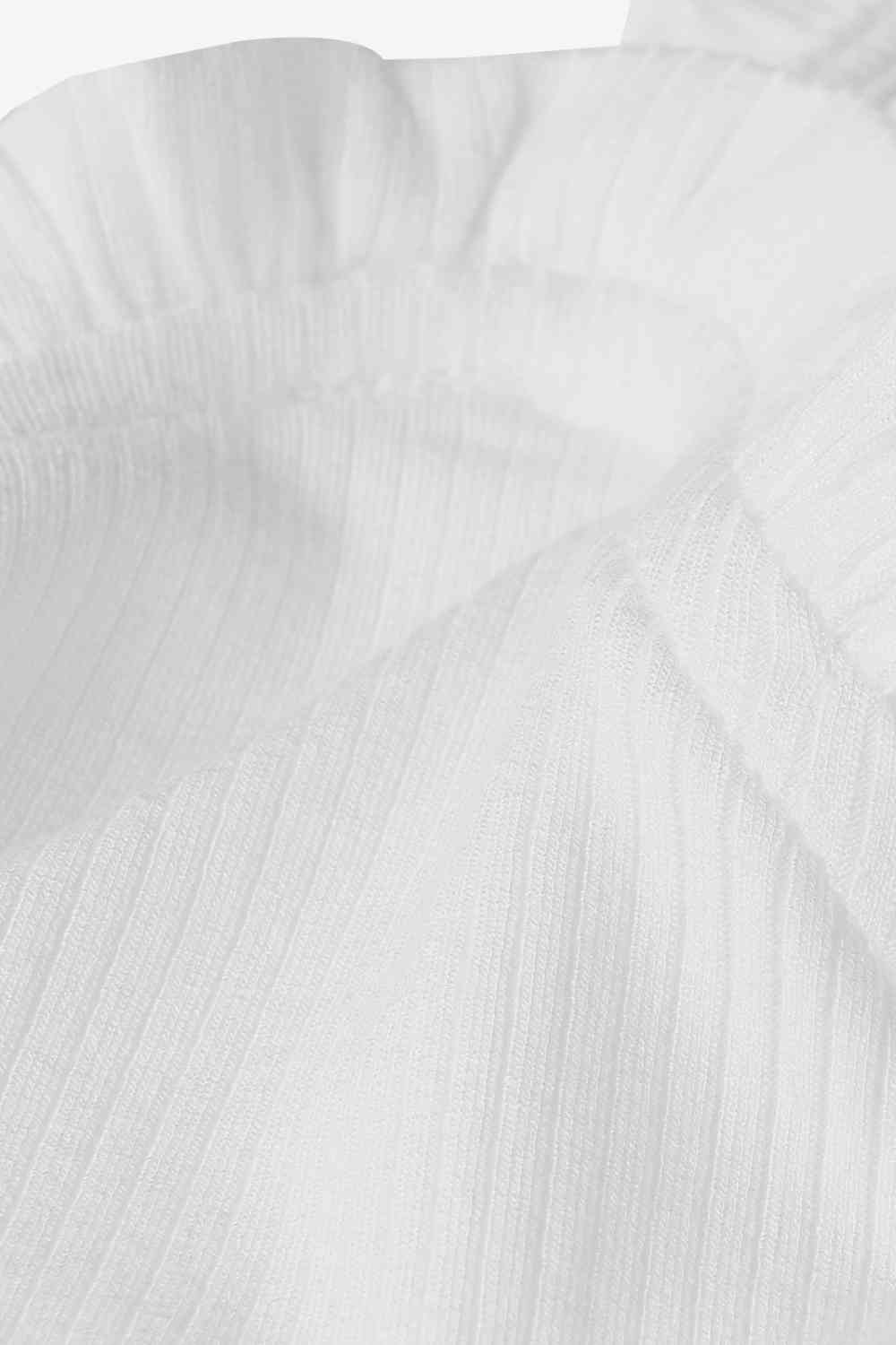 Stilla | Ruffle Trim Ærmeløs Bodysuit