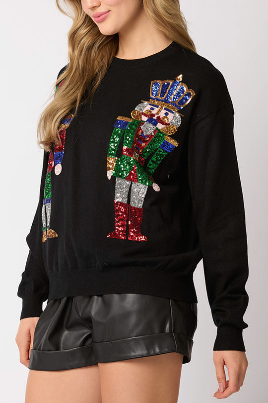 Stilla | JuleSoldat Pailletter Mode Casual Sweatshirt