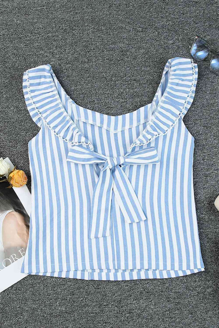 Stilla | Tie Back Ruffle Tank