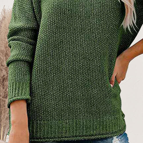 Stilla | Nakke Droppet Skulder Langærmet Sweater
