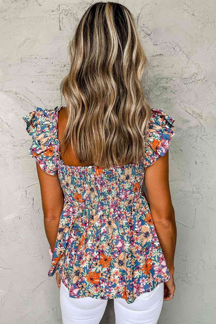 Stilla | Smocked Cap Sleeve Top