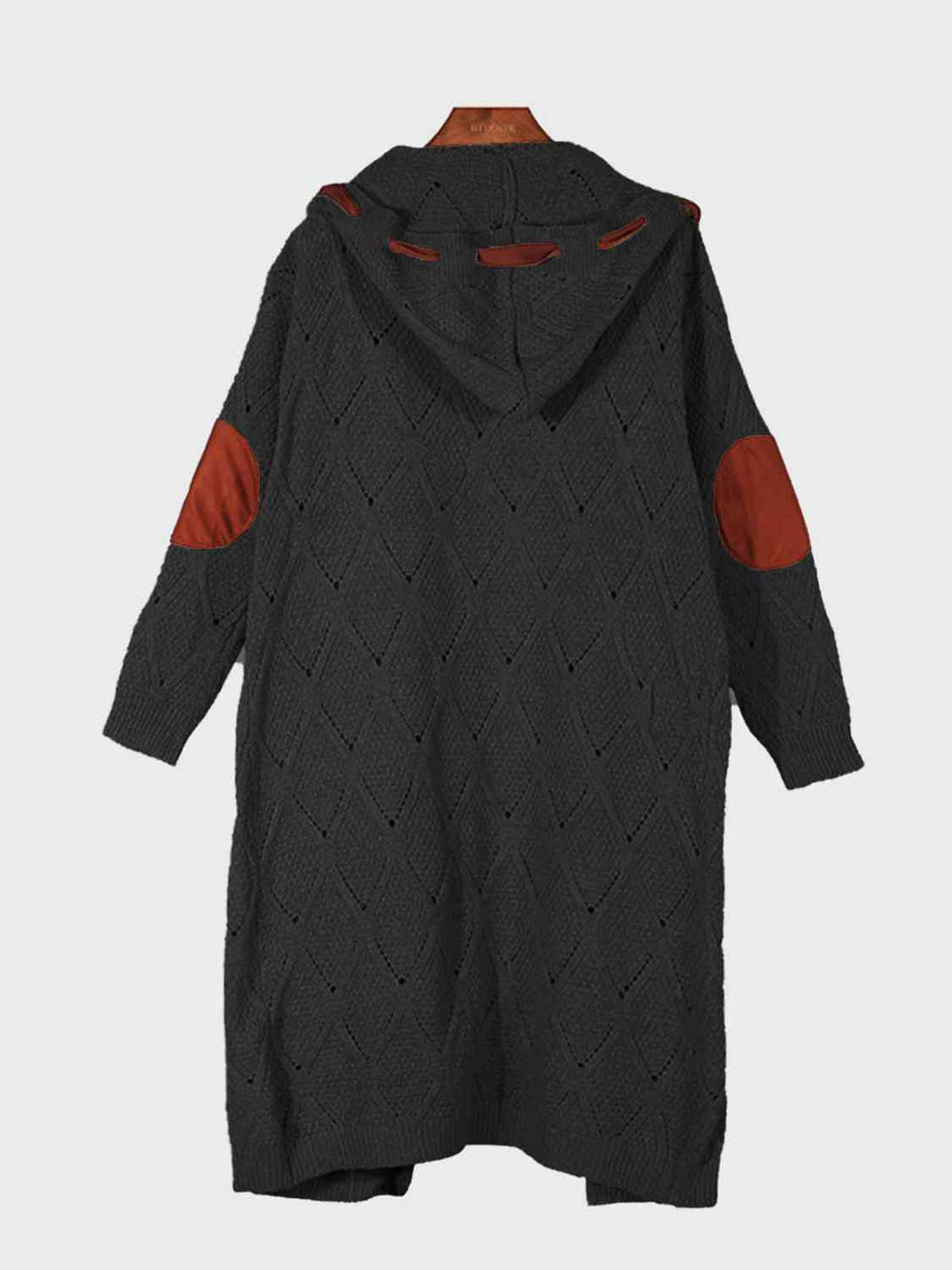 Stilla | Langærmet Åben Front Hættetrøje Cardigan