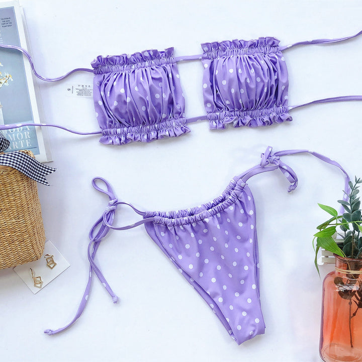 Stilla | Trim Ruched Bikini Sæt
