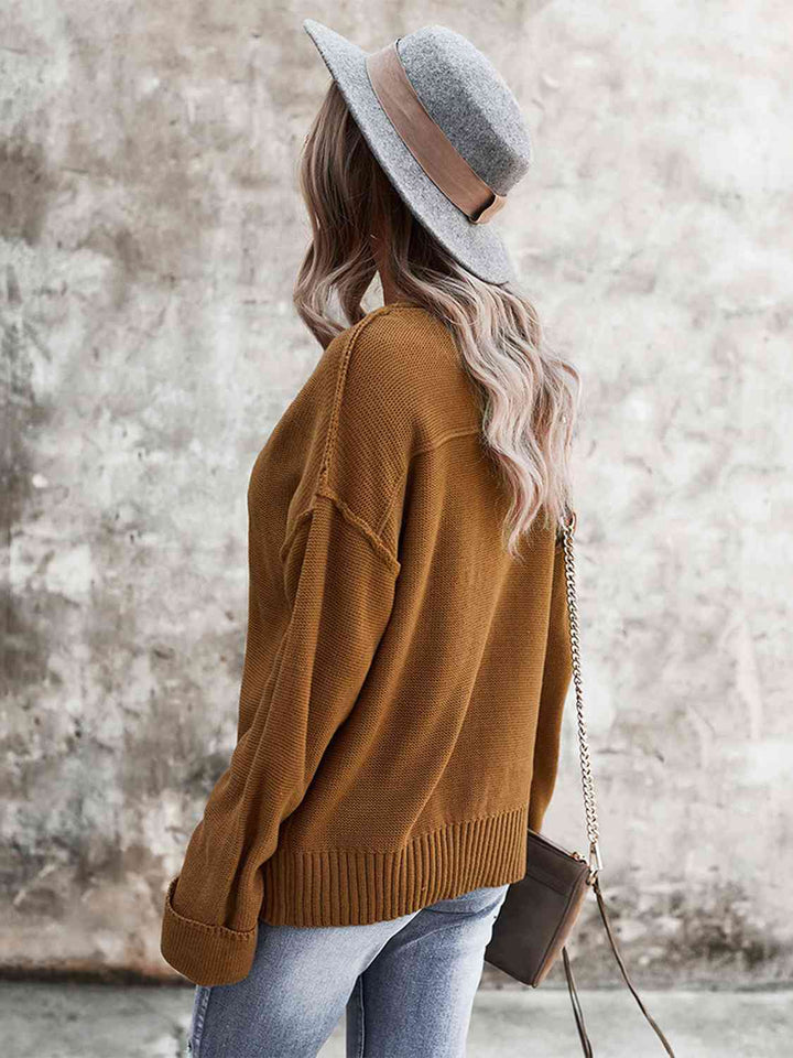 Stilla | Exposed Seam Knit Top