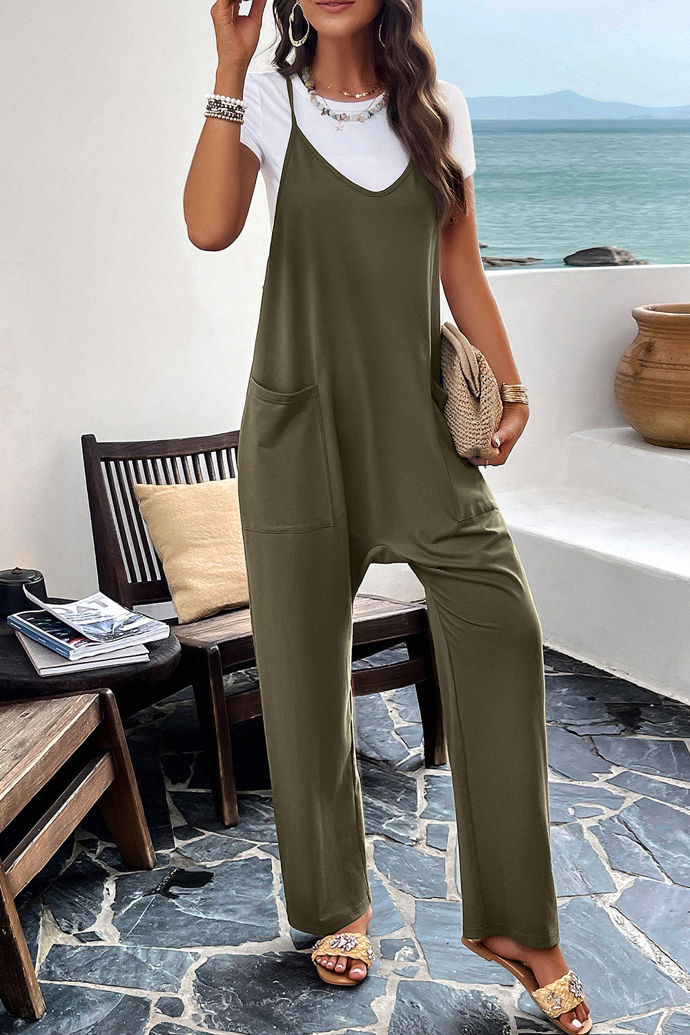 Stilla | Spaghetti Strap Overalls
