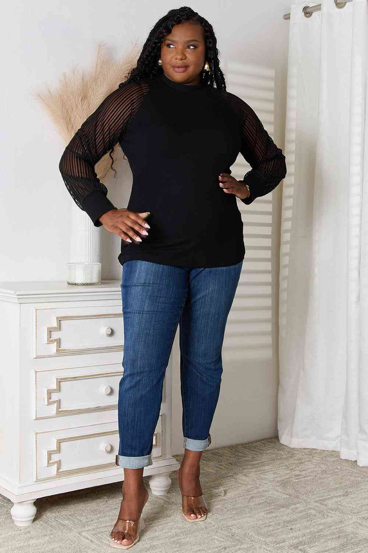 Stilla | Tag Rund Hals Raglan Ærme Bluse