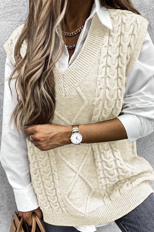 Stilla | Over størrelse Vest, Striktrøje, Ærmeløs Trøje, Efterårsoutfit