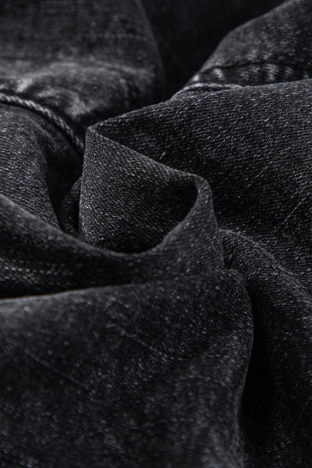Stilla | Waist Raw Hem Denim Shorts