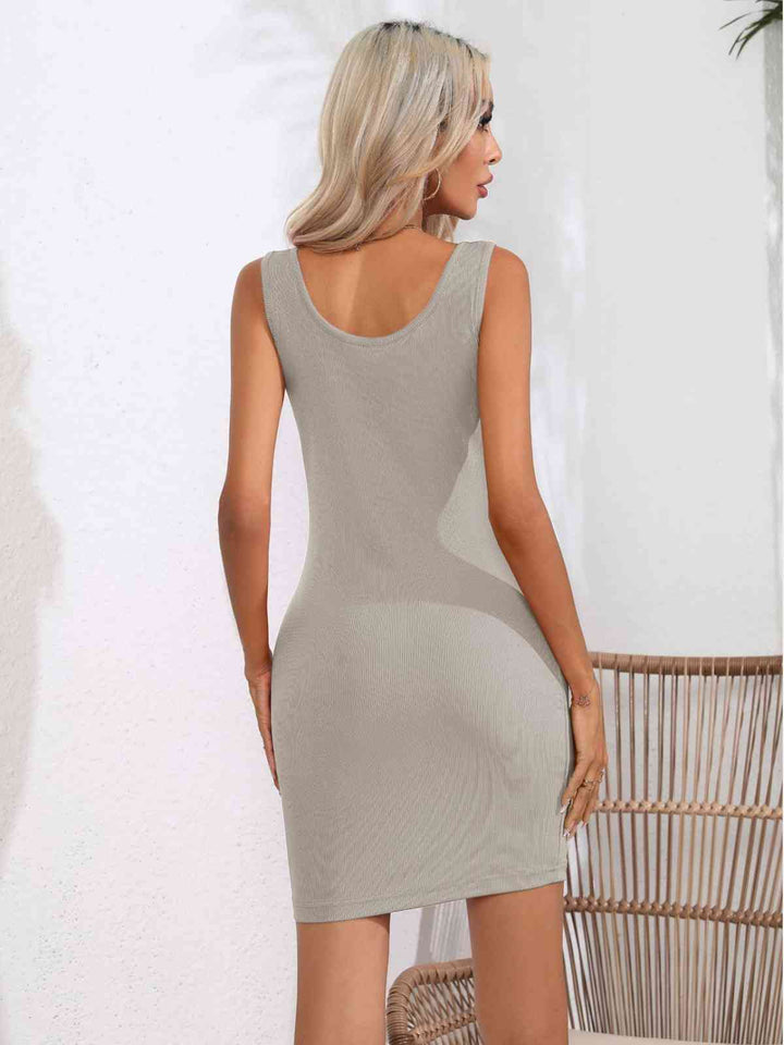 Stilla | Hals Uden Ærmer Bodycon Kjole