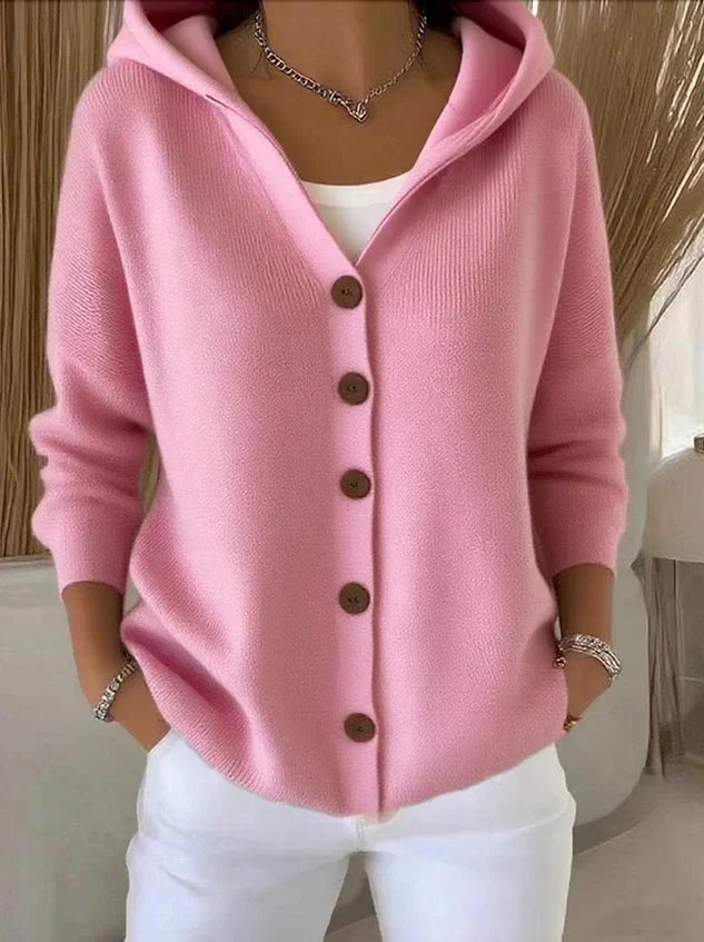 Stilla | Hoodie-Cardigan med Knapper