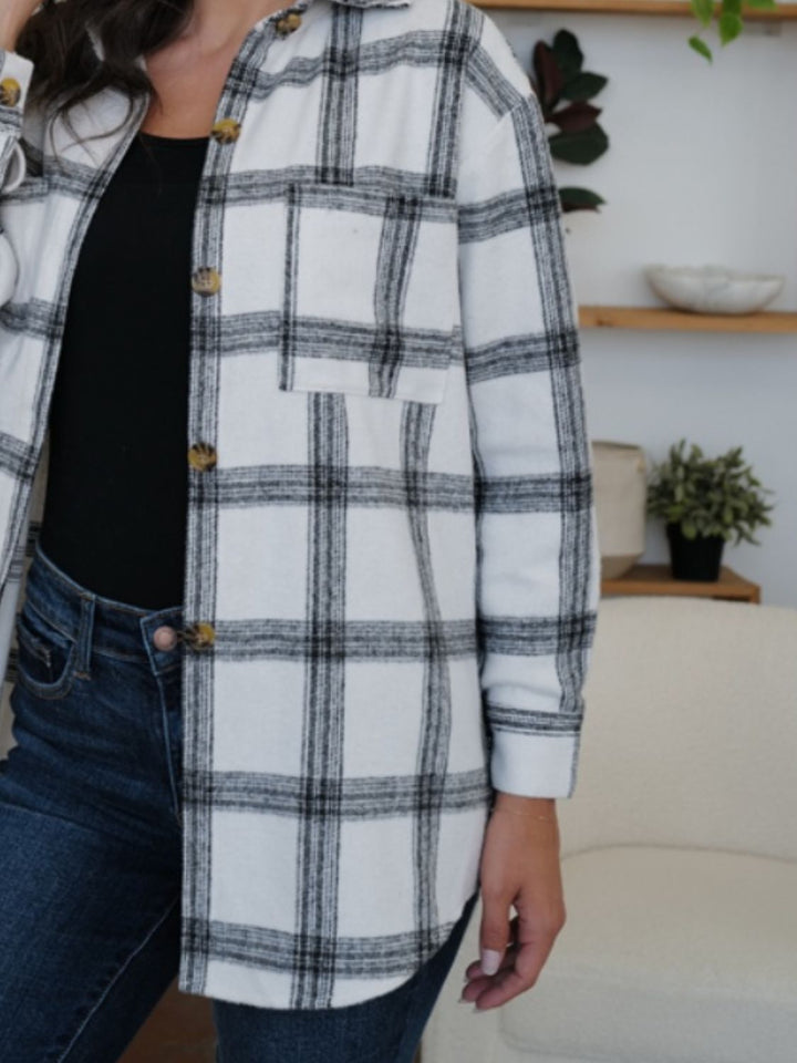 Stilla | Plaid Krave Langærmet Shacket