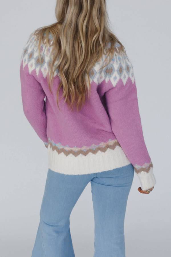 Stilla | Jul Forstærket Rund Hals Lange Ærmer Strik Pullover