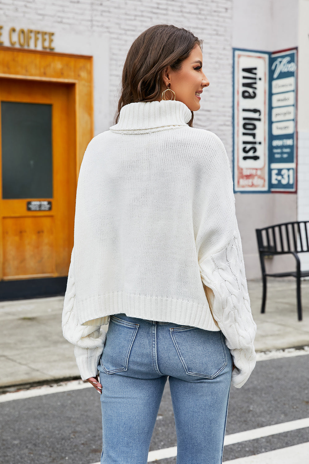 Stilla | Kabelstrik Langærmet sweater