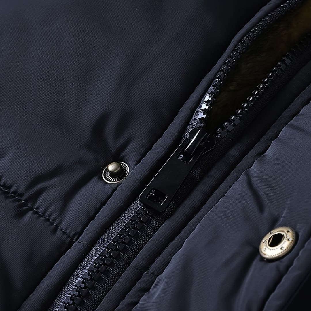 Stilla | Fleece-Hoodie med Lynlås til Herrer