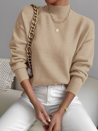 Stilla | Elegant Damepullover med Ståkrave