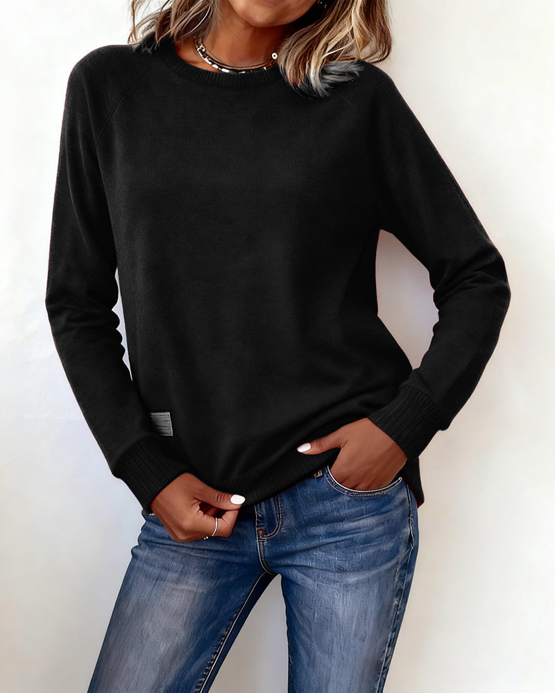 Stilla | Lækkert Sweatshirt med Rund halsudskæring