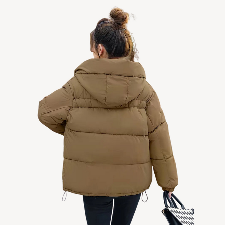 Stilla | Dame Hoodie Pufferjakke