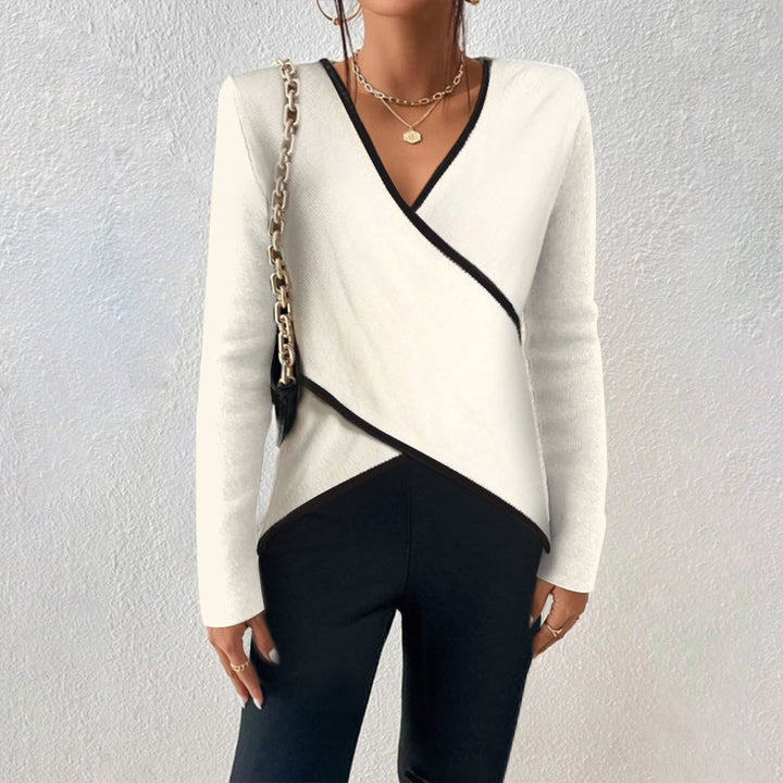 Stilla | Stilig V-hals sweater for et feminint touch