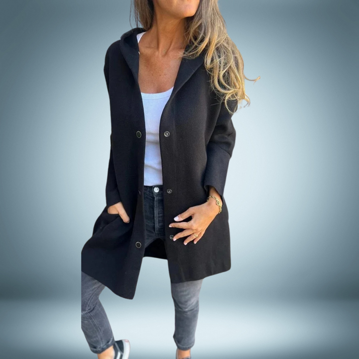Stilla | Elegant Trenchcoat Med Hætte