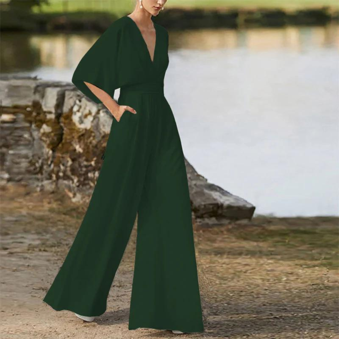 Stilla | Stilfuld dames-jumpsuit med halve ærmer